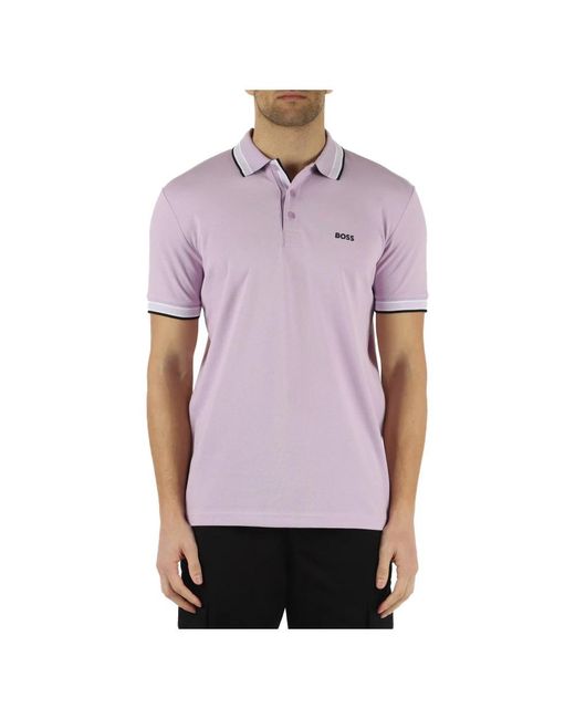 Boss Purple Polo Shirts for men