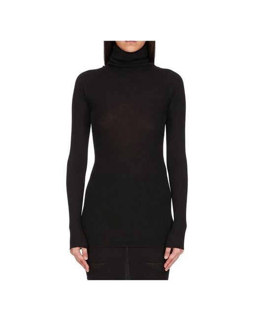 Turtlenecks di Rick Owens in Black