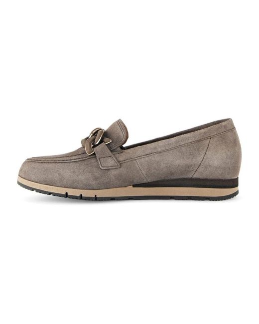 Gabor Gray Samt Ballerinas