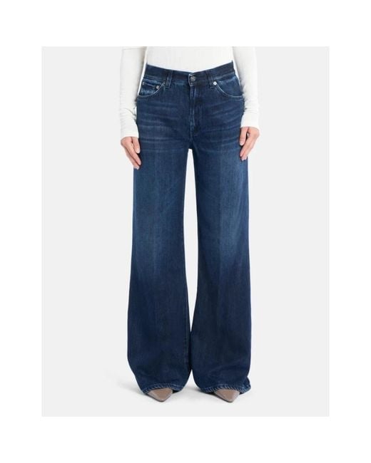 Dondup Blue Wide Jeans