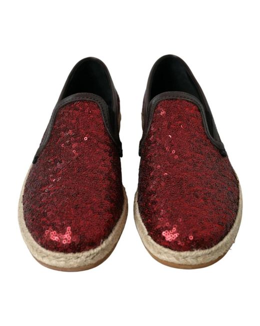 Dolce & Gabbana Red Loafers for men
