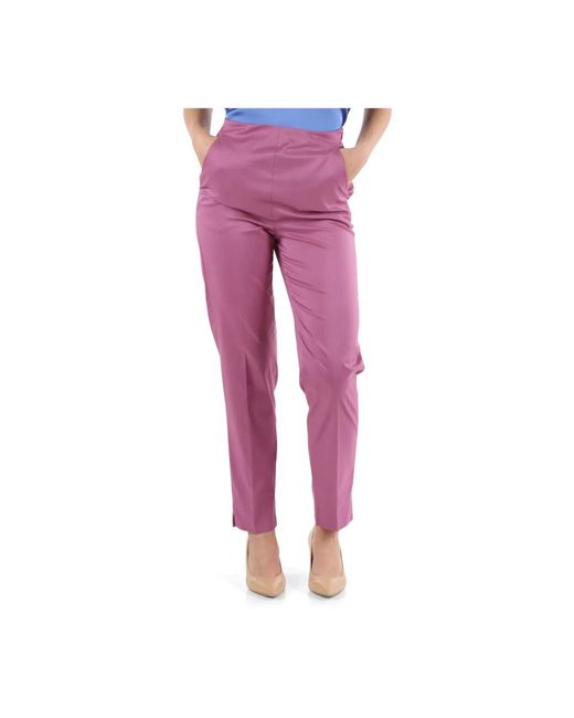 Trousers > slim-fit trousers Emme Di Marella en coloris Purple