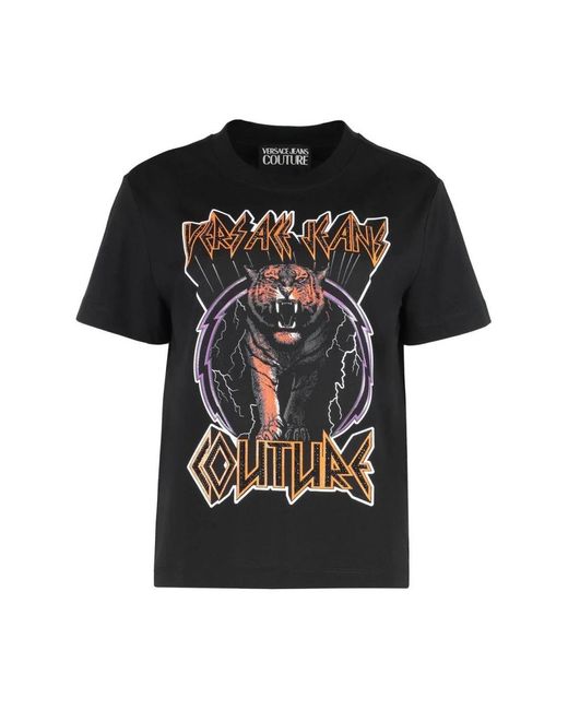 Versace Jeans Couture Women's Black T-Shirts
