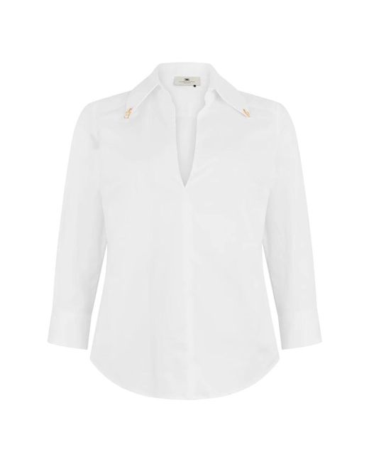 Elisabetta Franchi White Blouses
