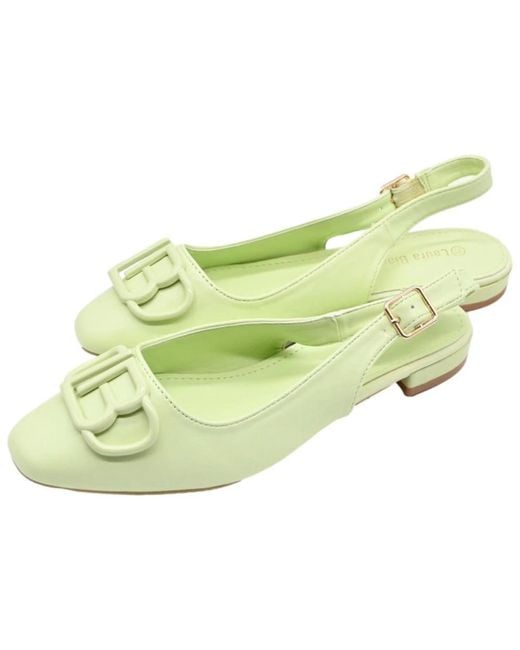 Laura Biagiotti Green Mint calf sneaker sandalen