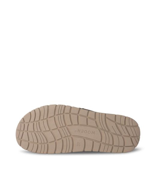 Woden Brown Lisa leather sandalen