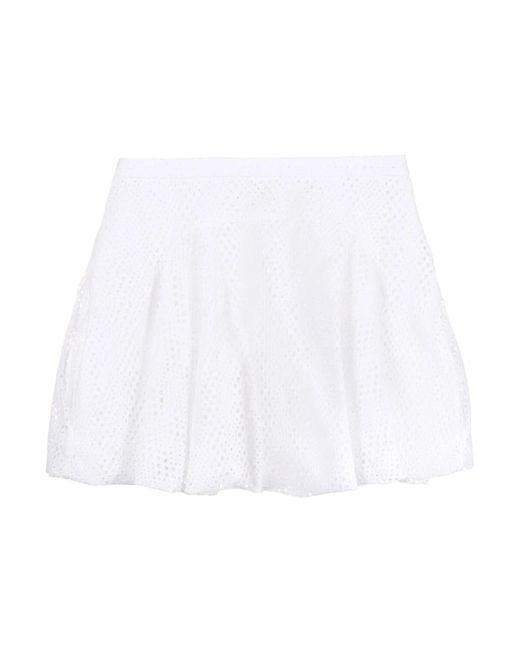 Alaïa White Short Skirts