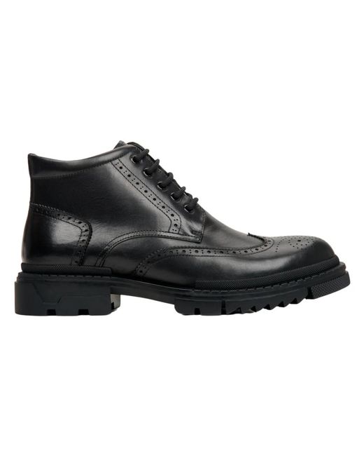 ESTRO Lace-Up Boots in het Black voor heren