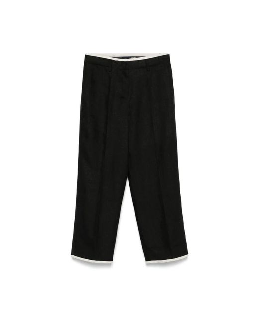 Max Mara Black Cropped Trousers