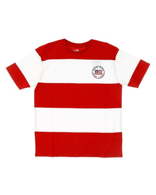 KTZ Tops ,Veelkleurig ,Gestreept T-Shirt in het Red voor heren