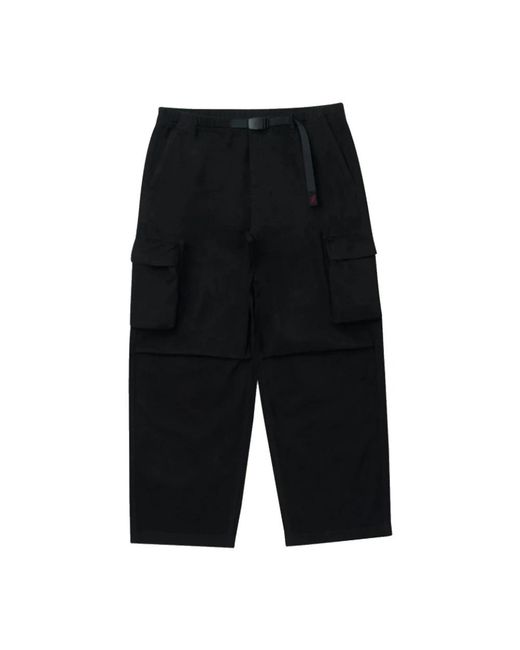 Gramicci Black Straight Trousers for men