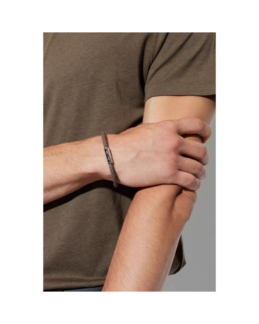 Tom Ford Gevlochten Leren Armband in het Brown voor heren