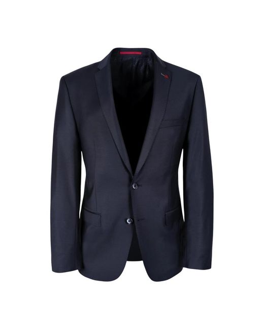 Roy Robson Slim Fit Stretch Jacket in het Blue voor heren