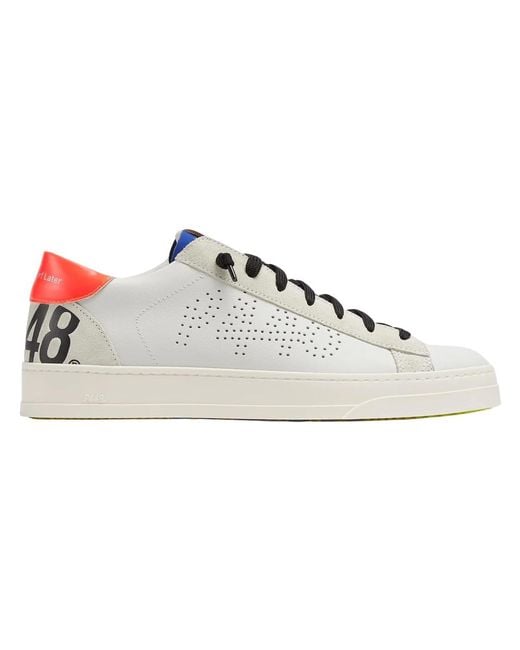 P448 White Sneakers for men