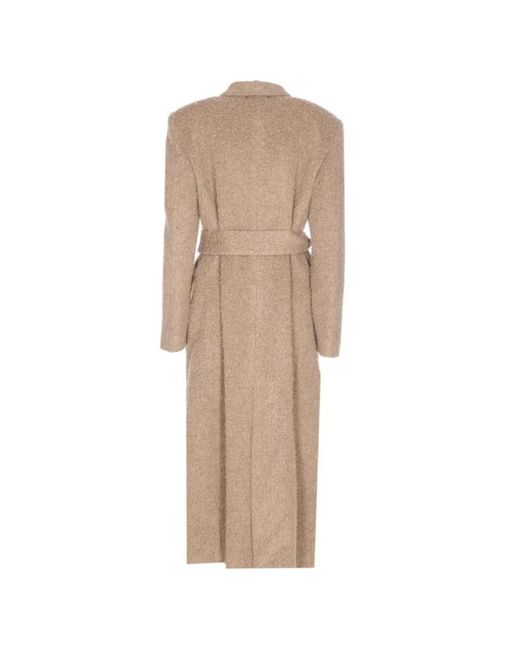 Golden Goose Deluxe Brand Natural Belted Coats