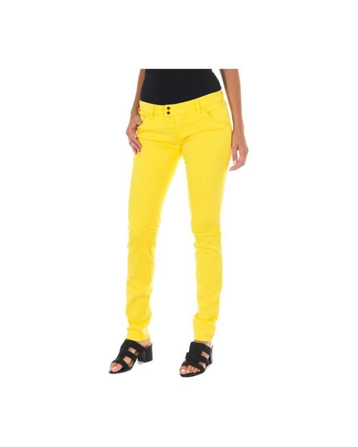 Met Yellow Skinny Fit Jeans