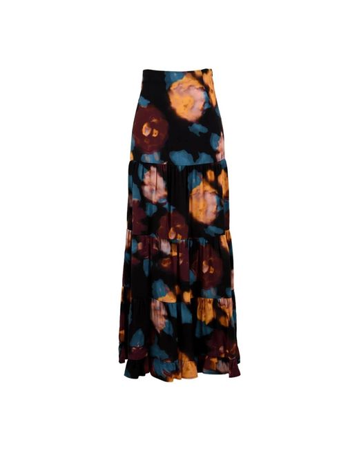 Maxi Skirts di Mar De Margaritas in Black