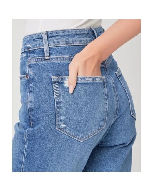 Jeans > cropped jeans PAIGE en coloris Blue