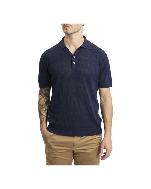 Daniele Fiesoli Blue Polo Shirts for men