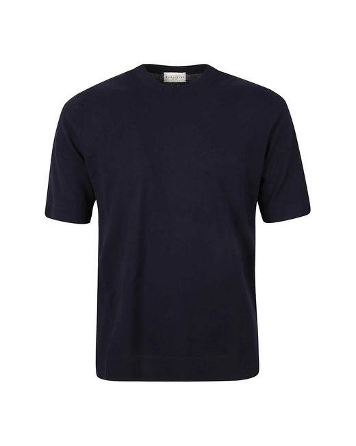 Ballantyne Blau r neck t-shirt in Blue für Herren