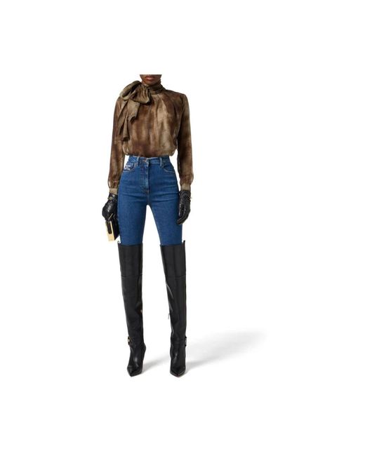 Elisabetta Franchi Brown Blouses
