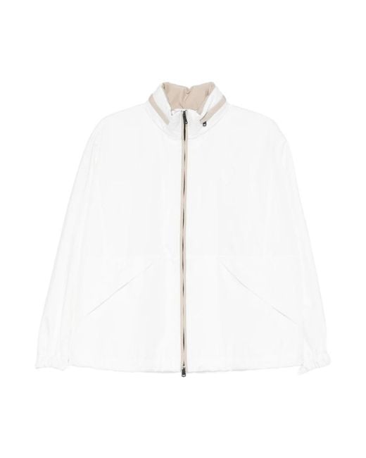 Brunello Cucinelli White Light Jackets