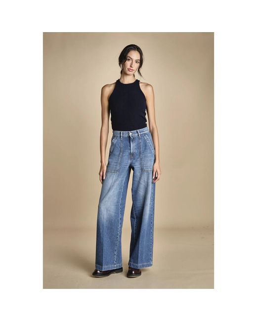 TRUE AVENUE Blue Wide Jeans