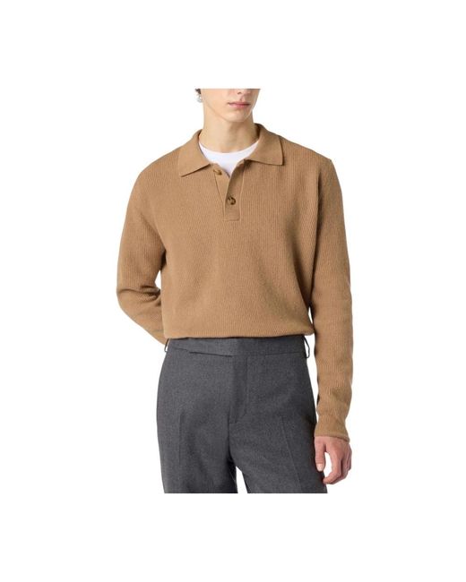 Lardini Brown Round-Neck Knitwear for men