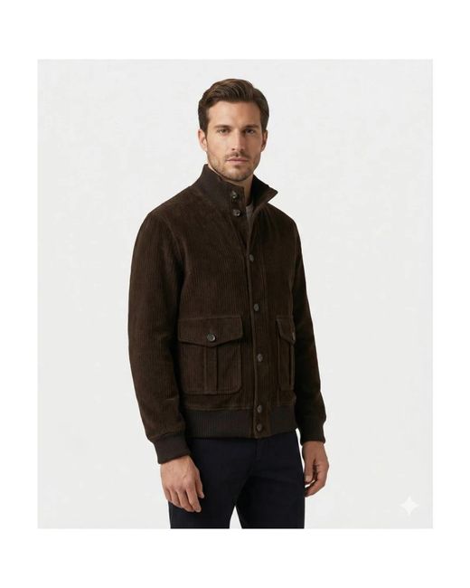 Circolo 1901 Pilot Jacket Corduroy in het Black voor heren