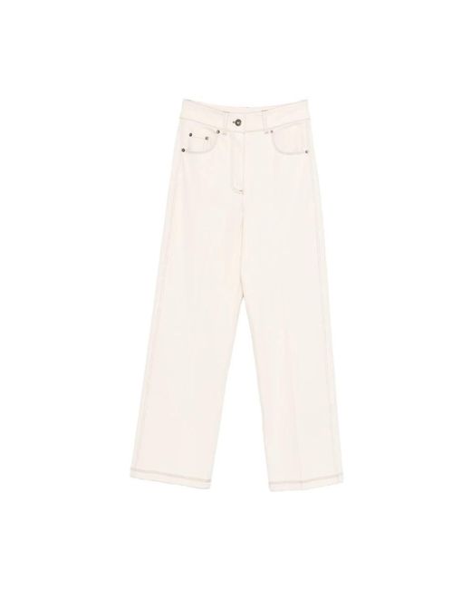 Max Mara White Straight Jeans