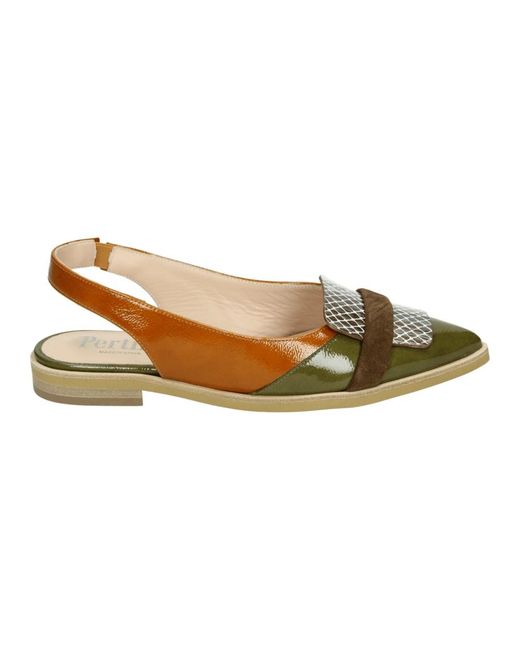 Pertini Multicolor Grüner Sling-Back Robin Schuh