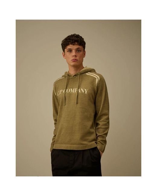 C P Company Green Hoodies for men