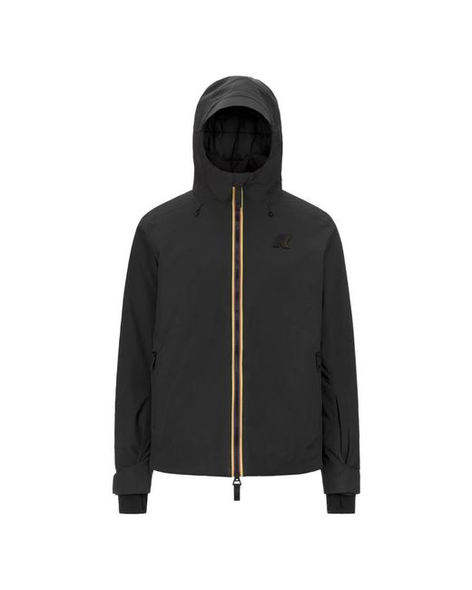 K-Way Black Winter Jackets for men