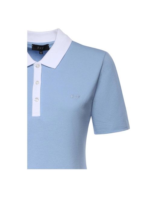 Fay Blue Polo Shirts