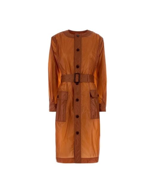 Saint Laurent Brown Single-Breasted Coats
