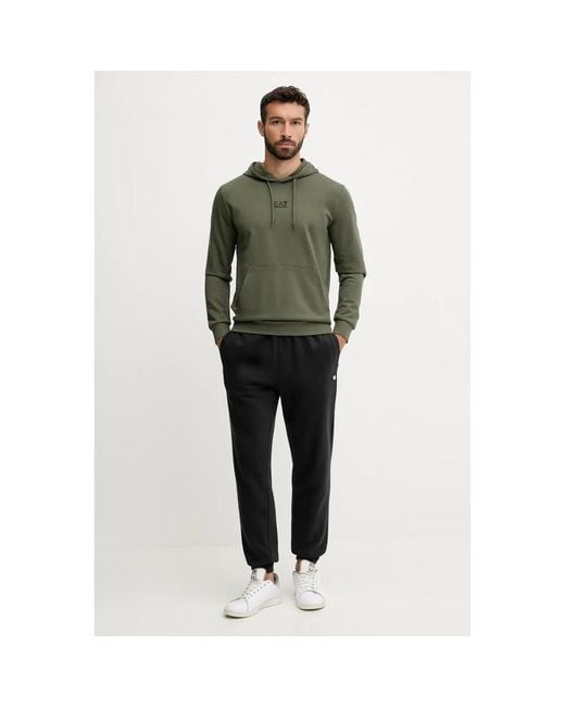 Hoodies EA7 de hombre de color Green