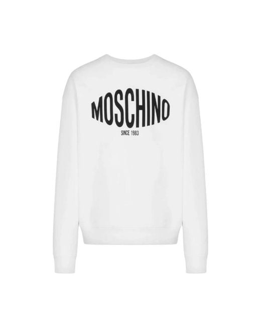 Moschino White Sweatshirts for men