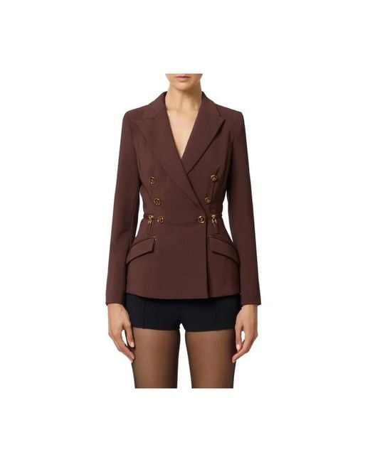 Elisabetta Franchi Brown Blazers