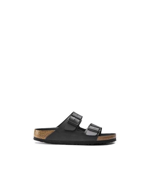 Birkenstock Black Sliders for men