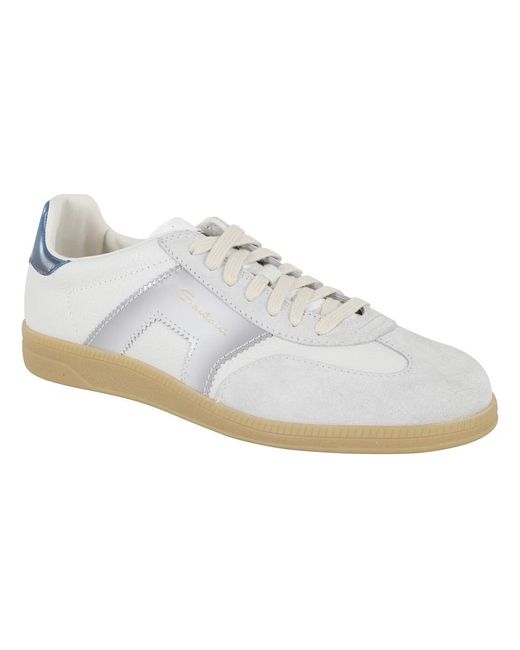 Santoni White Sneakers for men