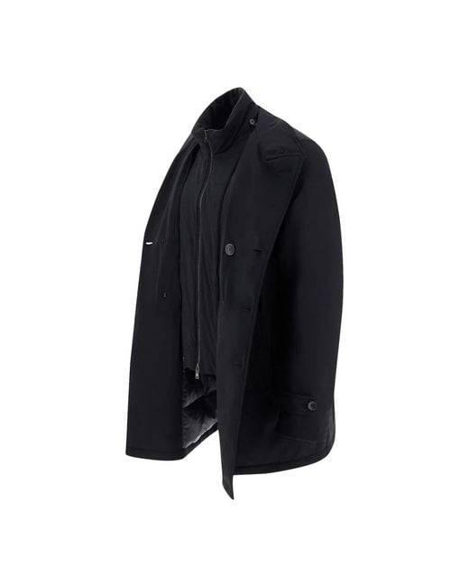 Herno Double-Breasted Coats in het Blue voor heren