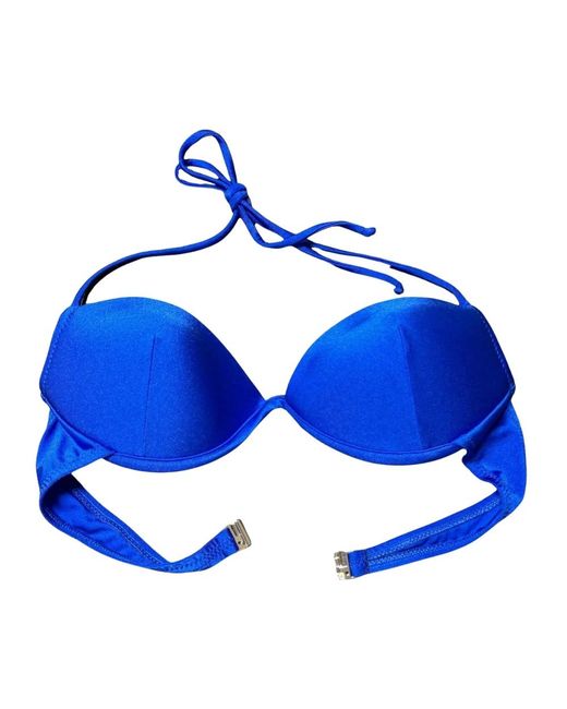 FK Basic Halter Bikini Top in het Blue