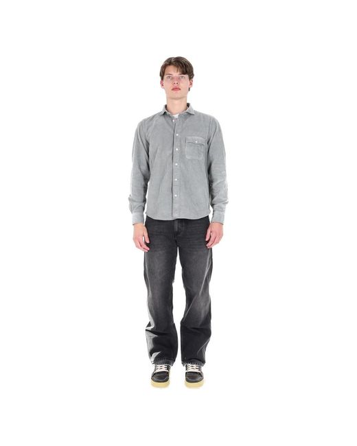 Finamore 1925 Gray Casual Shirts for men