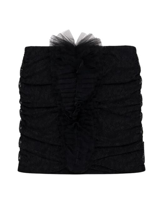 Patrizia Pepe Black Short Skirts