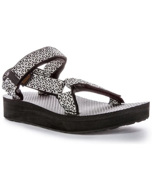 Teva Black Flat Sandals