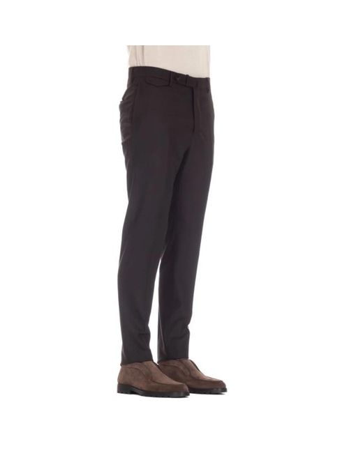 Tagliatore Black Suit Trousers for men