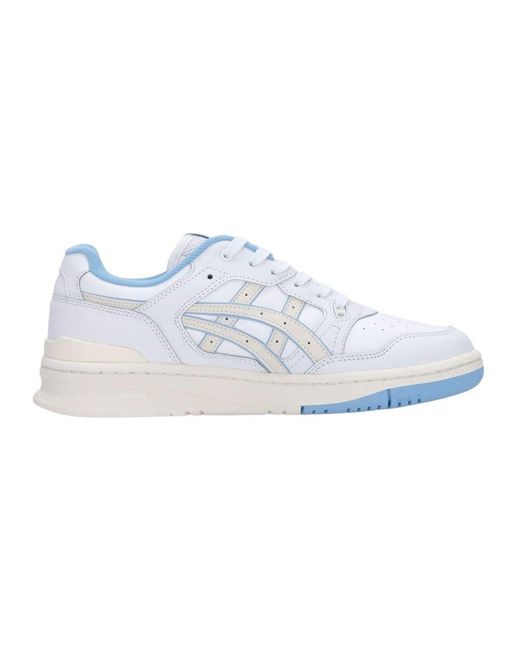 Asics Weiße/creme low top sneakers ex89 in Blue für Herren
