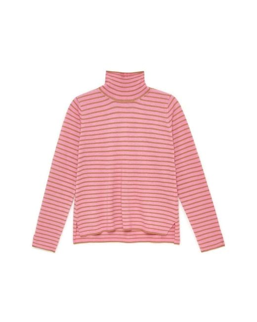 Turtlenecks Maliparmi de color Pink