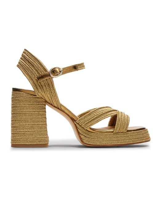 High Heel Sandals di Castaner in Metallic