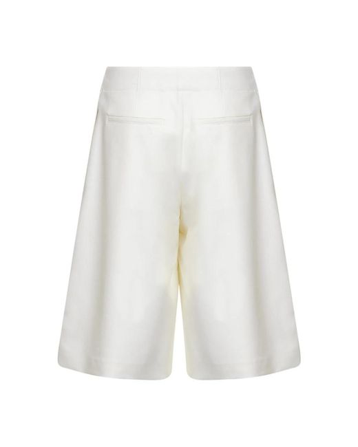 Jacquemus White Long Shorts for men
